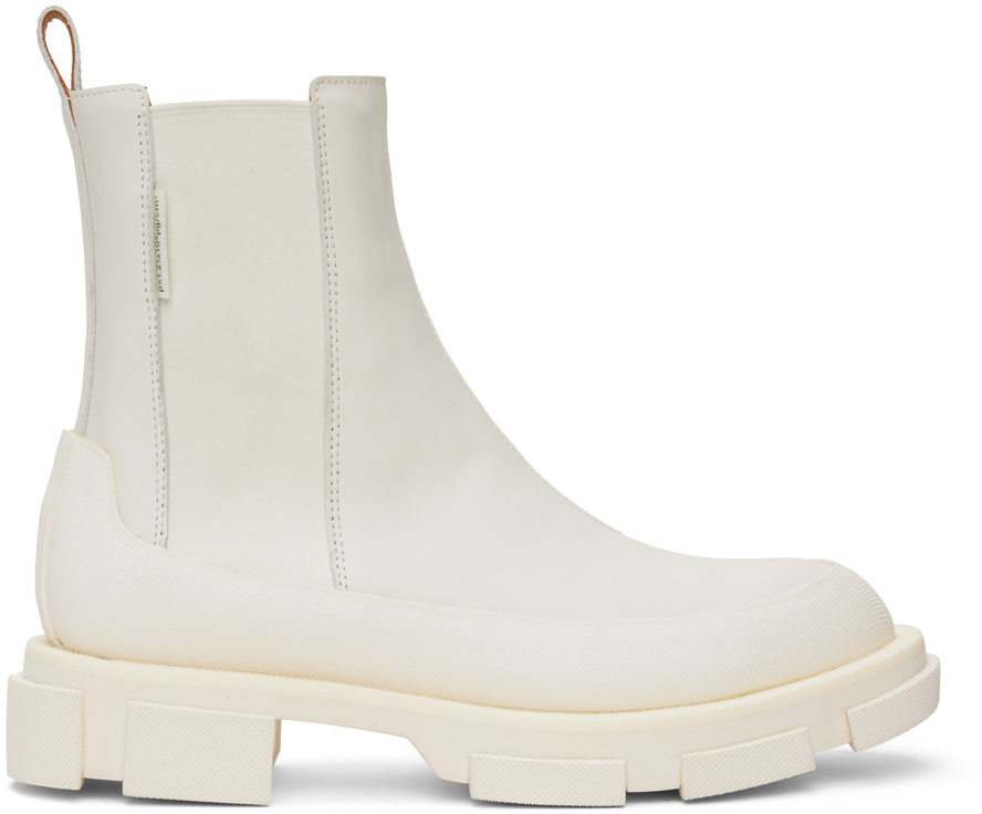 Both White Gao Chelsea Boots
