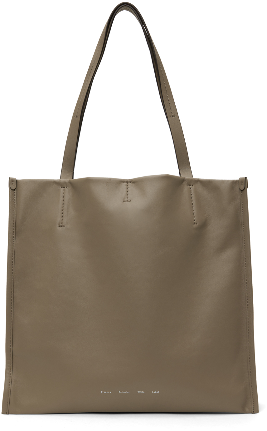 Beige Proenza Schouler White Label Twin Tote