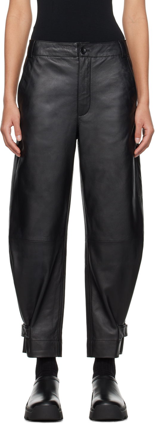 Black Proenza Schouler White Label Kay Leather Pants