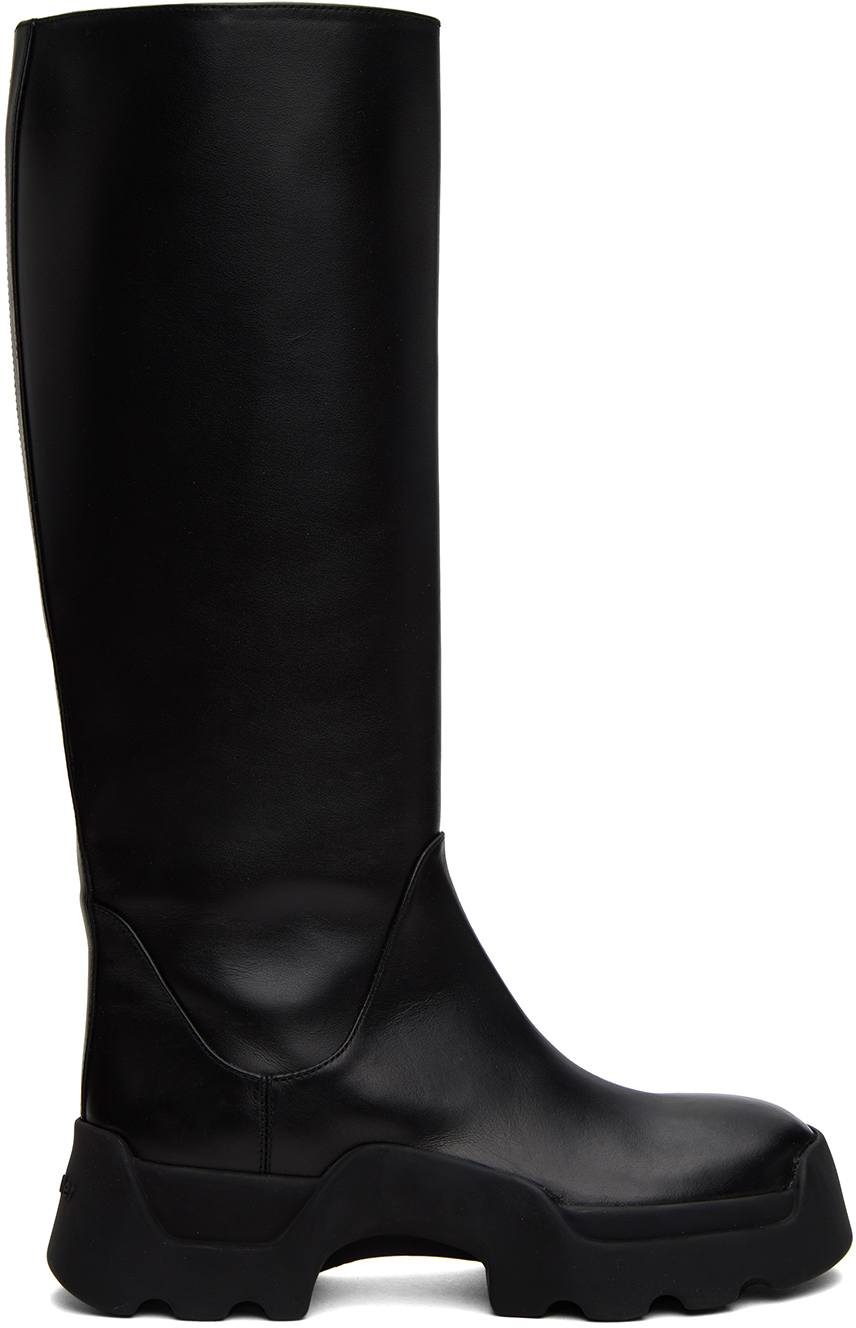 Black Stomp Boots by Proenza Schouler on Sale