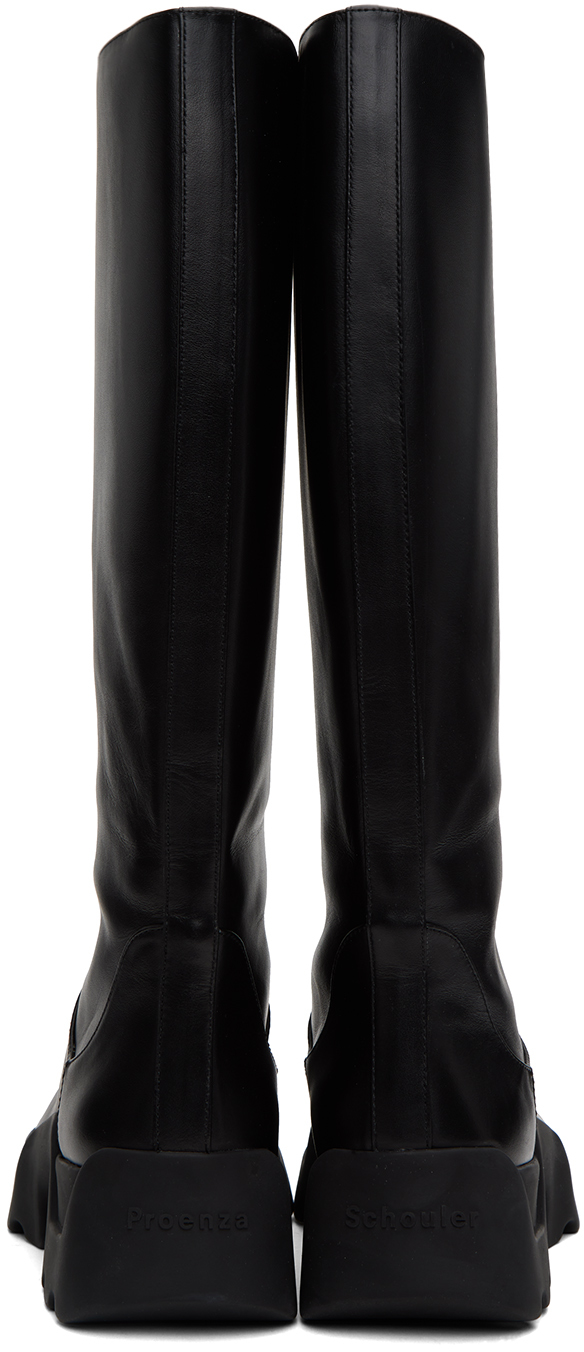 PROENZA SCHOULER BLACK STOMP BOOTS