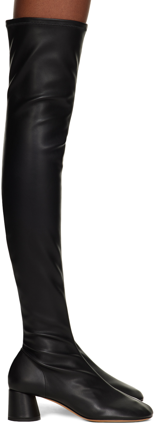 Shop Proenza Schouler Black Glove Over-the-knee Boots In 999 Black