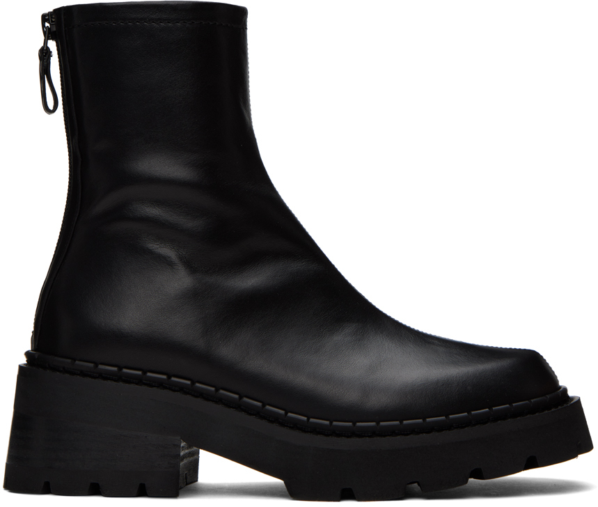 Shop By Far Black Alister Boots In Bl Black