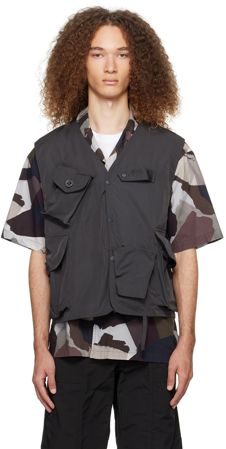 South2 West8 Gray Tenkara Vest In A-charcoal