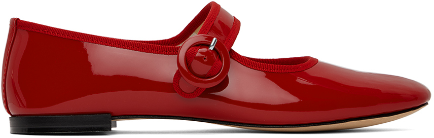 Repetto Georgia Mary Janes In Flammy Red