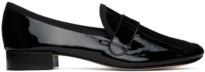 Repetto Black Michael Loafers In 410 Noir