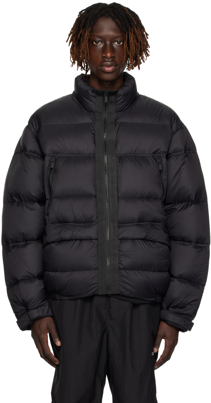 C2h4 Black Quilted Down Jacket