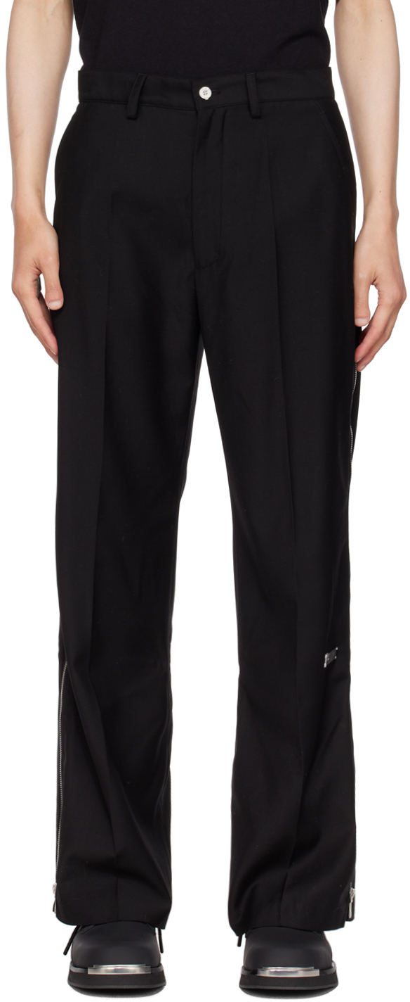 Black Hidden Luster Trousers