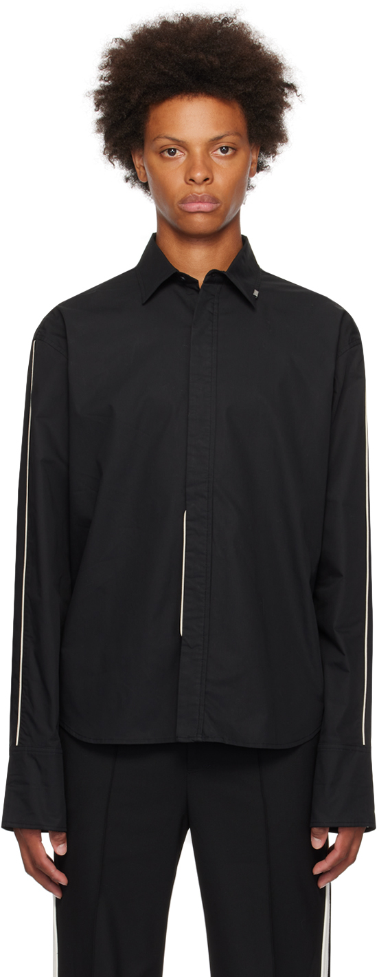 Shop C2h4 Black Handrail Shirt In Duffel Black