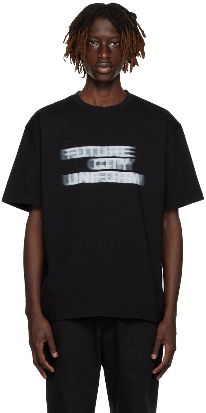 C2H4 Black 'Future City Uniform' T-Shirt