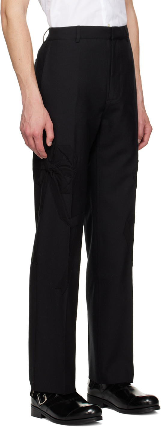 Stefan Cooke Black Zip Pockets Trousers | Smart Closet