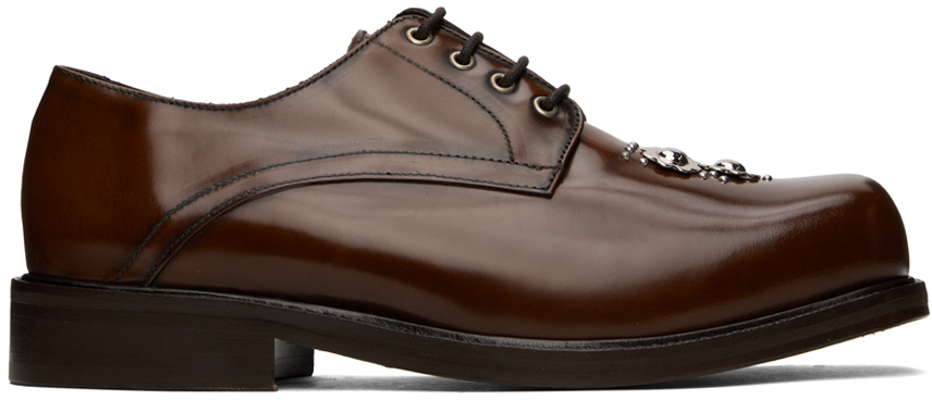 Brown Studded Martlett Derbys