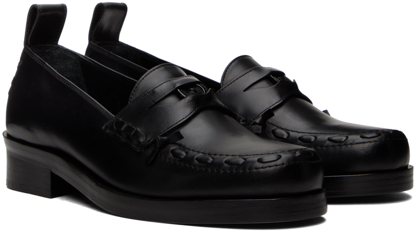 Stefan Cooke Black Polido Loafers | Smart Closet