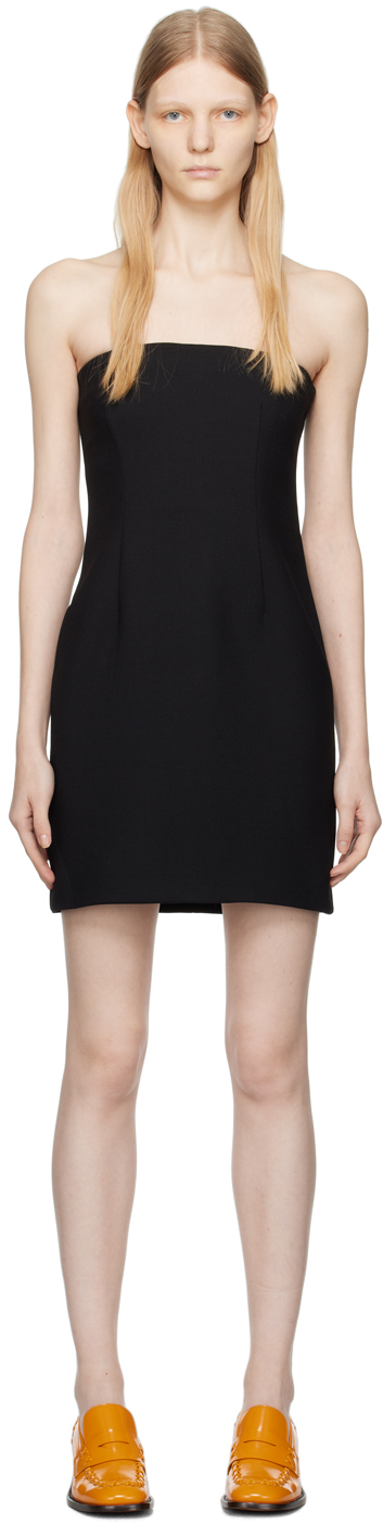 Black Square Neck Minidress