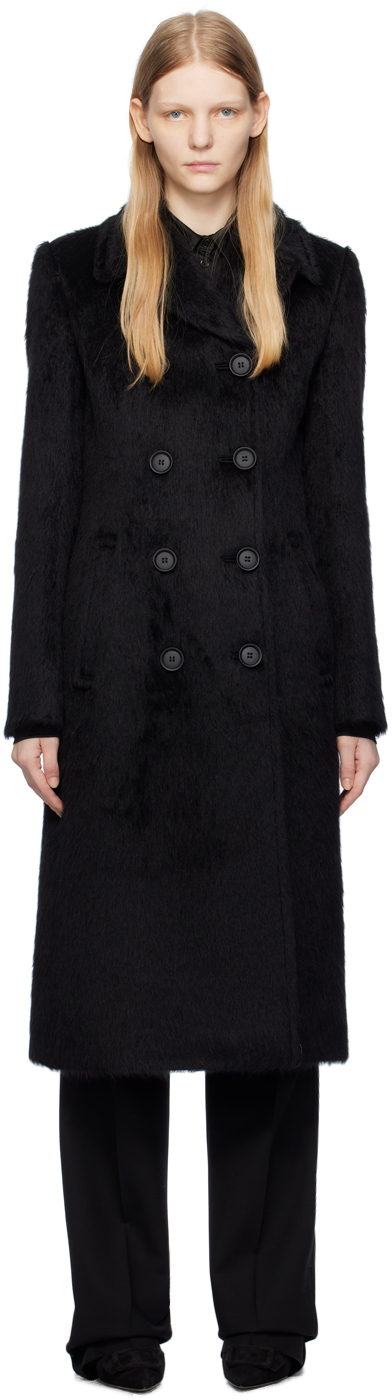 Black Belford Coat by Sportmax on Sale