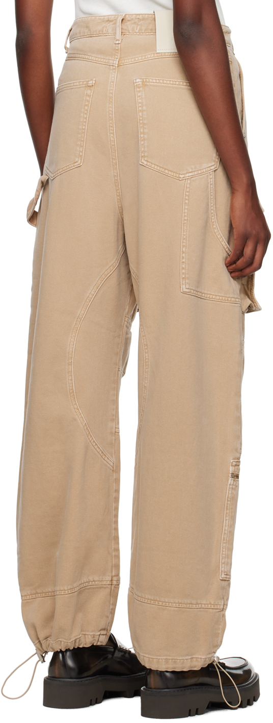 Sportmax Beige Vanda Jeans In 003 Camel
