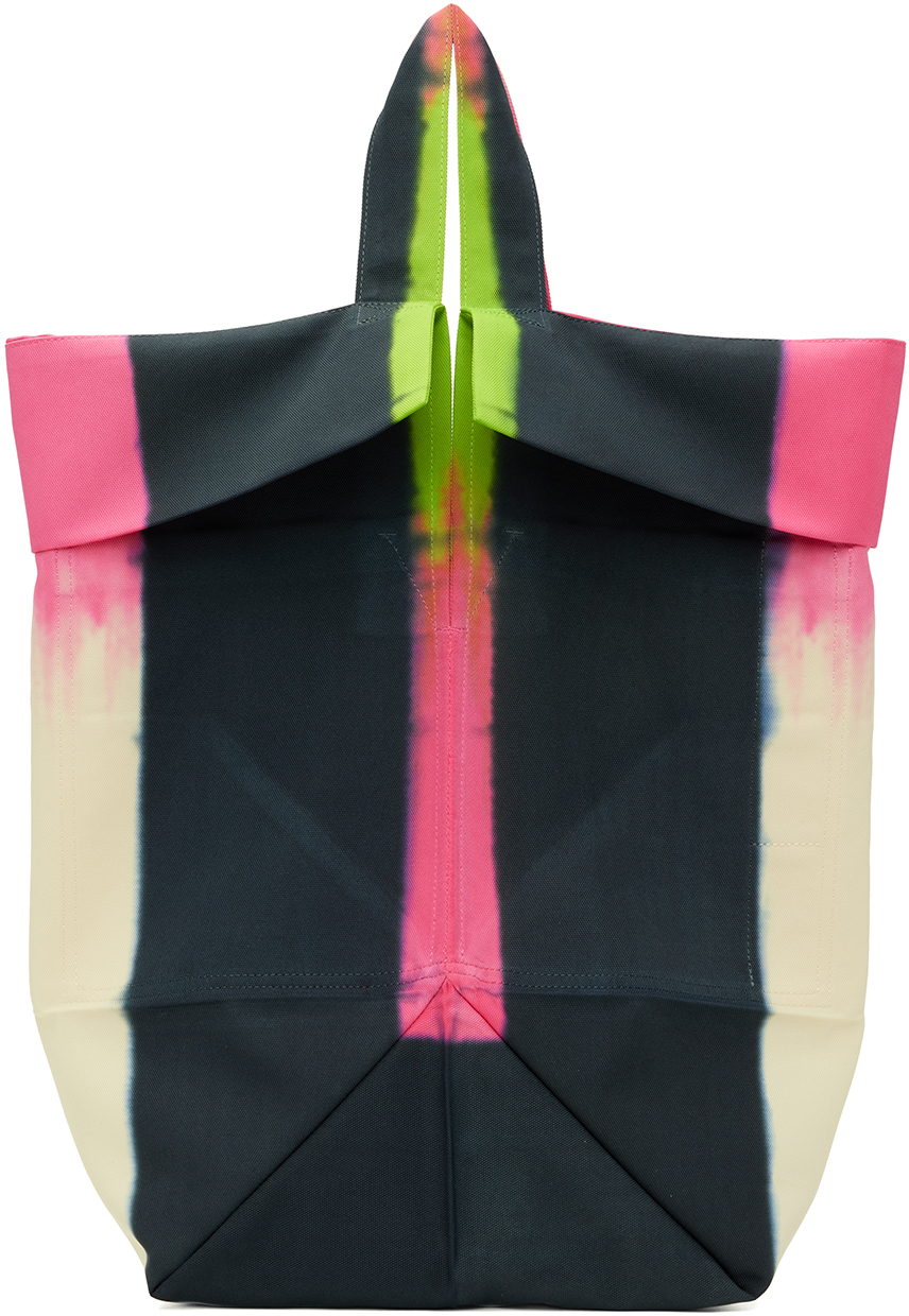 132 5. Issey Miyake Multicolor Traces Of Time Bag In 29 Pink Mix