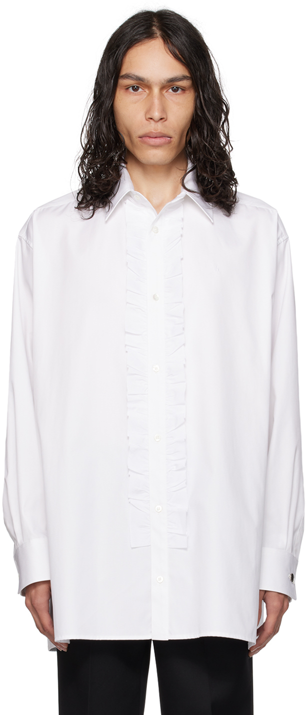 White Oversized Shirt by Th products on Sale