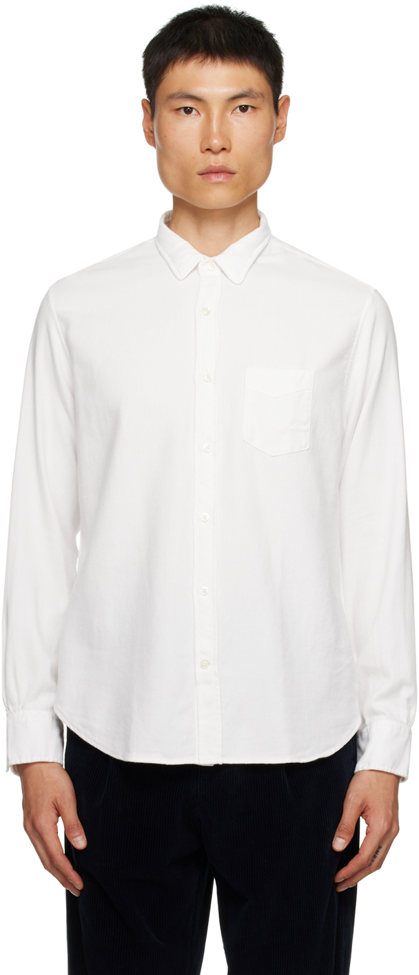 White Lipp Shirt by Officine Générale on Sale