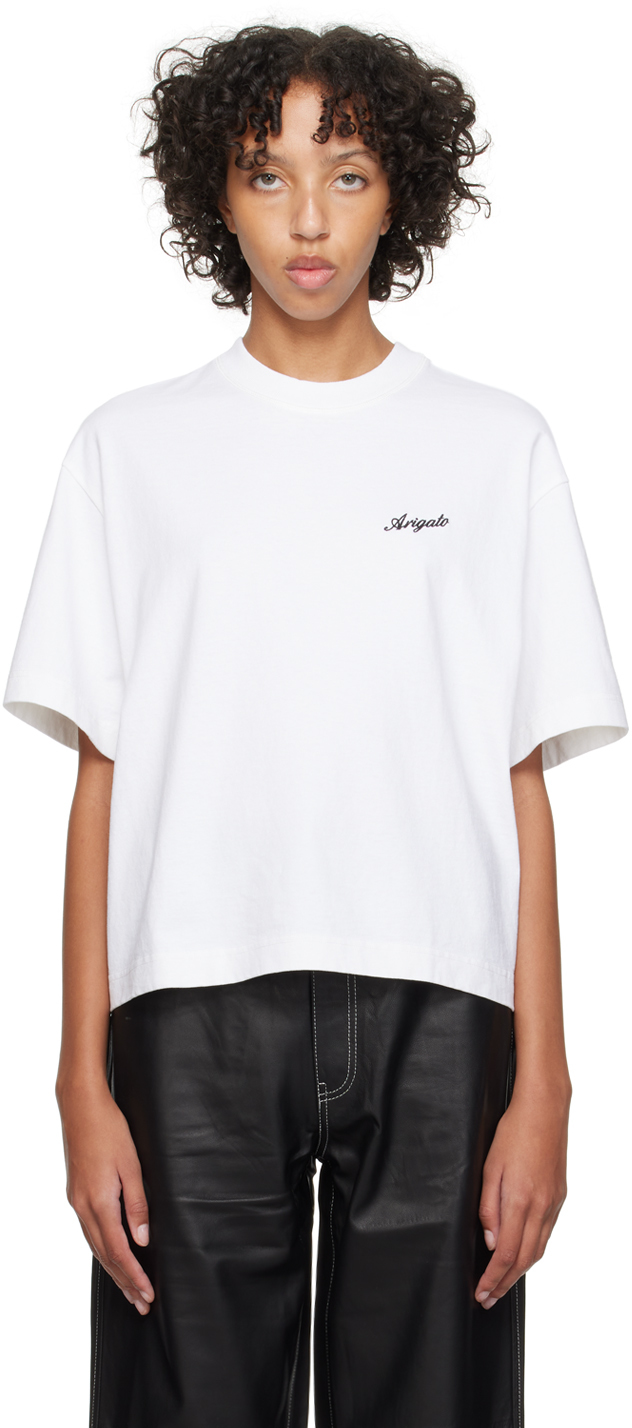 Shop Axel Arigato White Honor T-shirt