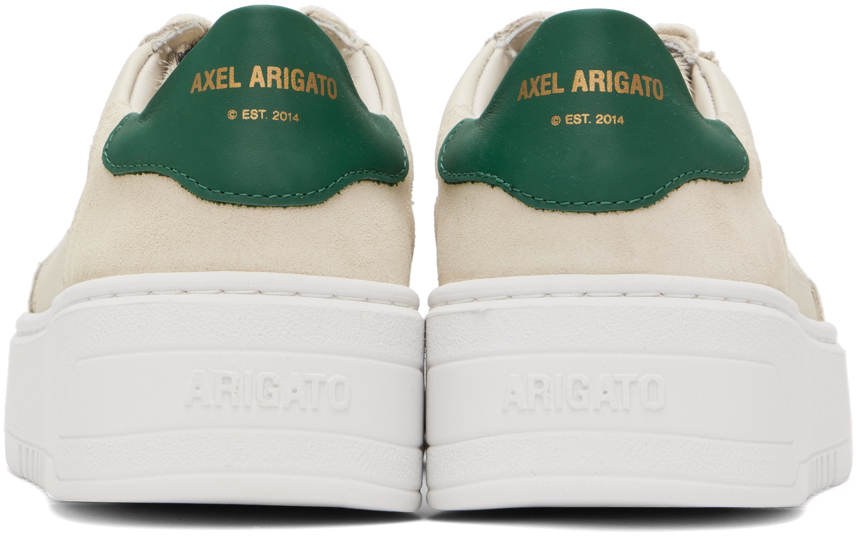 Axel Arigato Beige Orbit Sneakers In Cremino/green
