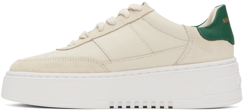 Axel Arigato Beige Orbit Sneakers In Cremino/green