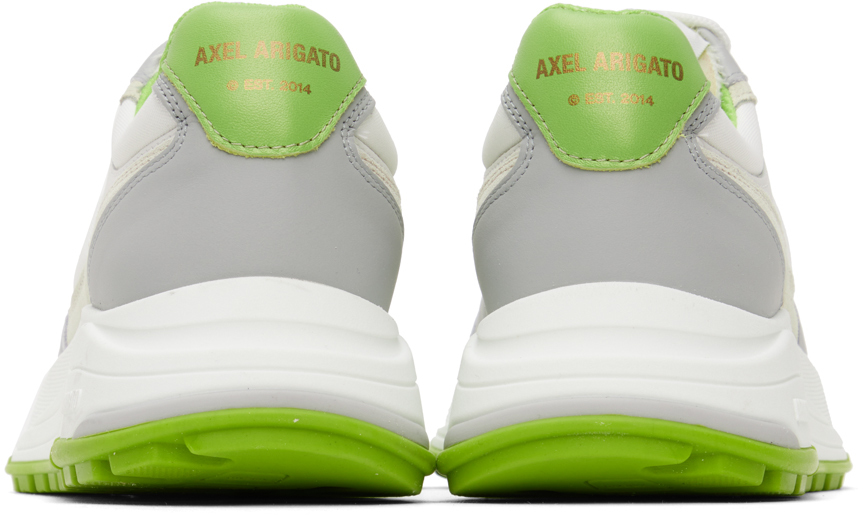 Axel Arigato Rush Splicing Design Low-cut Casual Shoes In White / Green