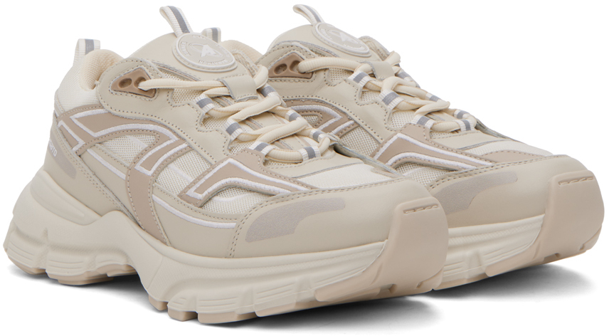 Axel Arigato Marathon R-trail Mesh And Leather Sneakers In Beige