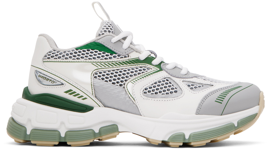 Axel Arigato White & Green Marathon Neo Sneakers