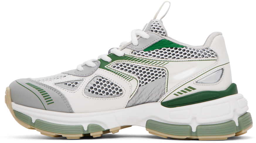 Axel Arigato Marathon Neo Runner Mesh Sneakers In White/green