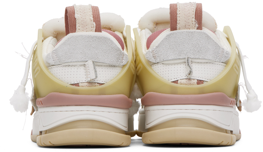 Axel Arigato Gray Patchwork Sneakers In Beige/white