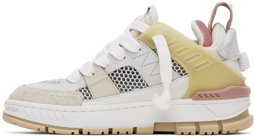 Axel Arigato Gray Patchwork Sneakers In Beige/white