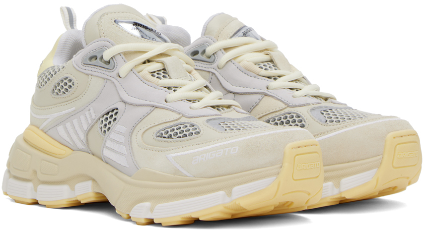 Axel Arigato Round-headed Low-top Casual Shoes In Beige/yellow