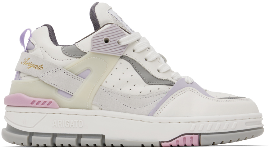 White & Purple Astro Sneakers