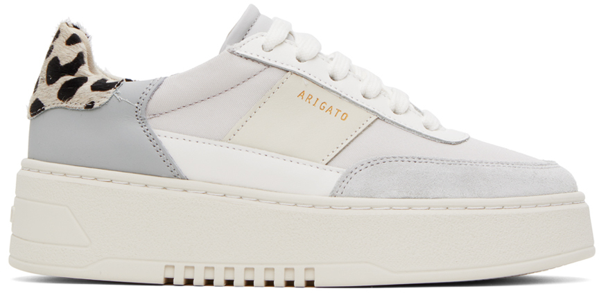 Axel Arigato Gray Orbit Vintage Sneakers In Light Grey/white
