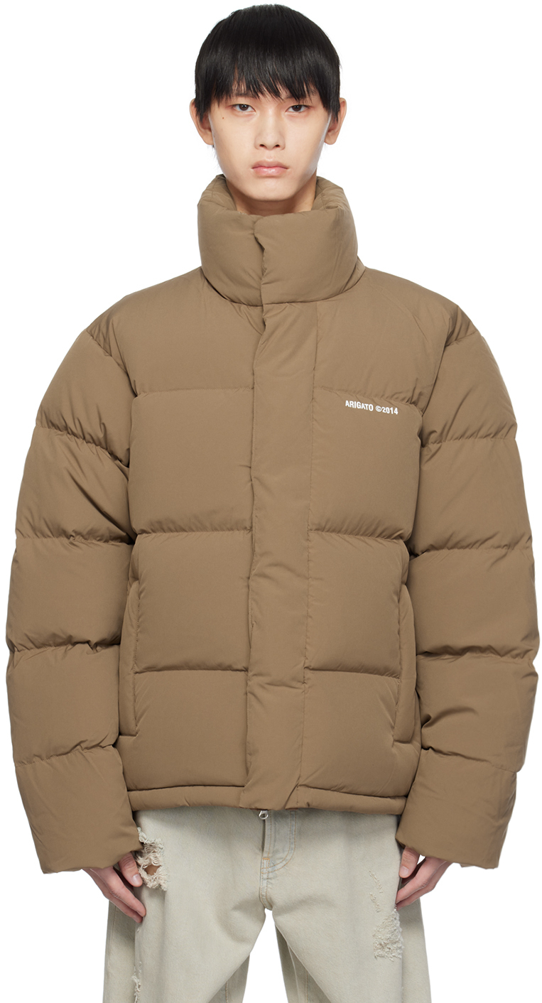 Axel Arigato Brown Halo Down Jacket In Lt Brown