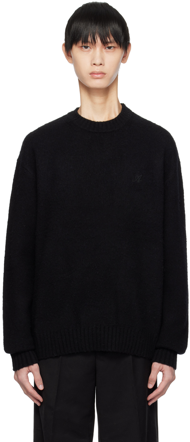 Black Clay Signature Sweater by Axel Arigato on Sale