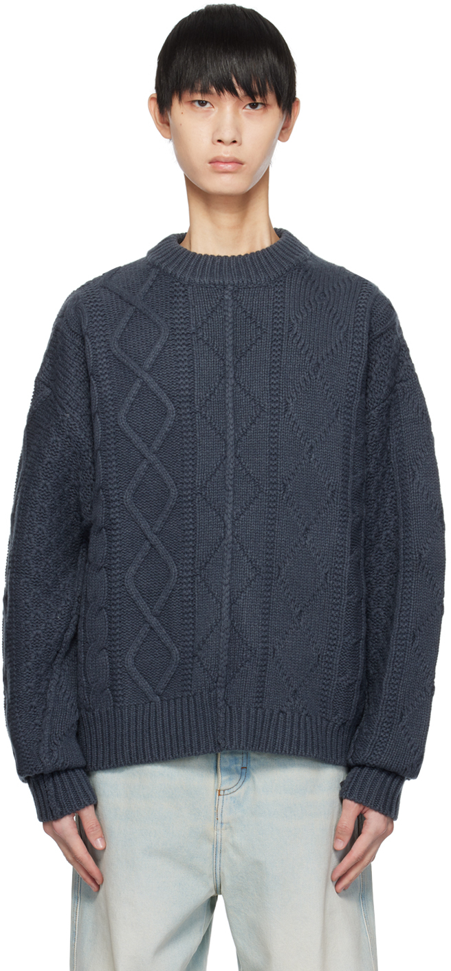 Axel Arigato Gray Noble Sweater In Volcanic Ash