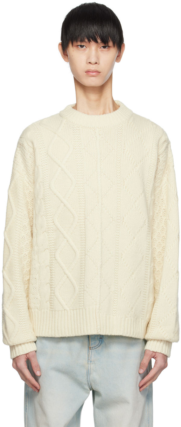 Axel Arigato Off-white Noble Sweater In Ecru