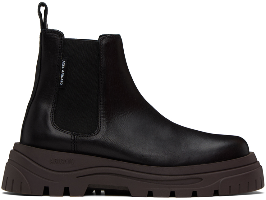 Axel Arigato Black Blyde Chelsea Boots In Black/brown
