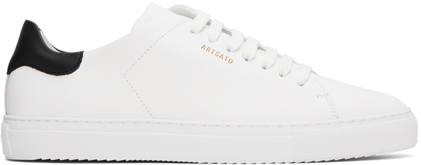 Axel Arigato: White & Black Clean 90 Sneakers | SSENSE Canada