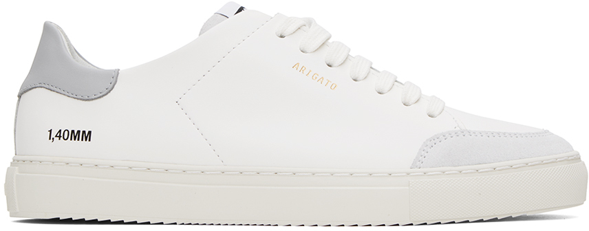Axel Arigato White & Gray Clean 90 Triple Sneakers In White/grey