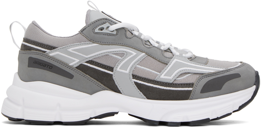 Shop Axel Arigato Gray Marathon R Trail Sneakers In Grey