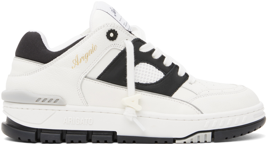 White & Black Area Lo Sneakers by Axel Arigato on Sale