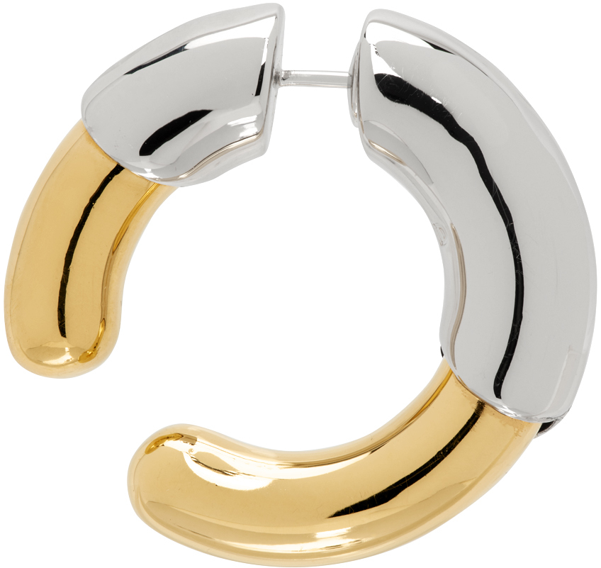 Lorette Colé Duprat Silver & Gold E1 Single Earring In Palladium/gold