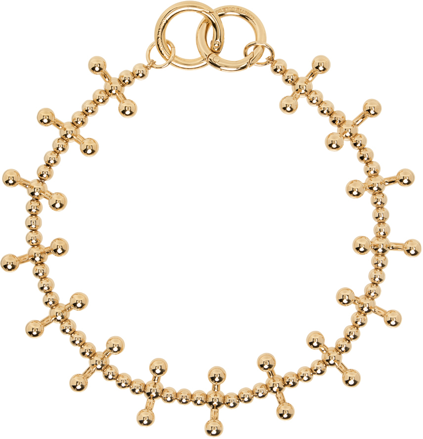 Lorette Colé Duprat Gold Chromo 1 Necklace In Brass Plated Gold
