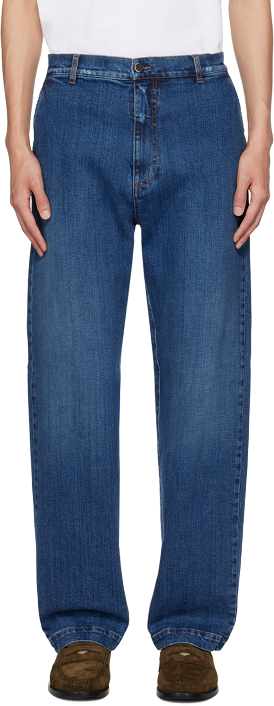 Blue Sesto Cami Jeans by Barena on Sale