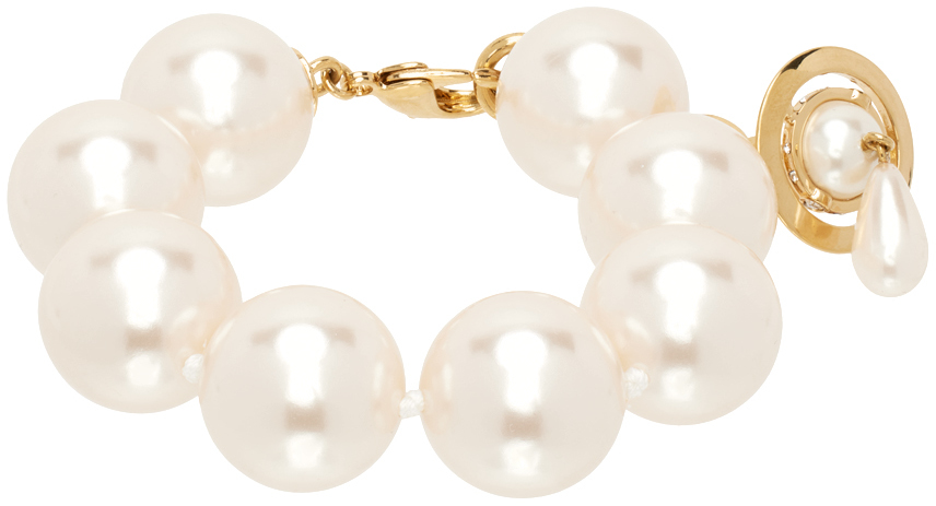 AMI Paris pearl drop bracelet - Gold