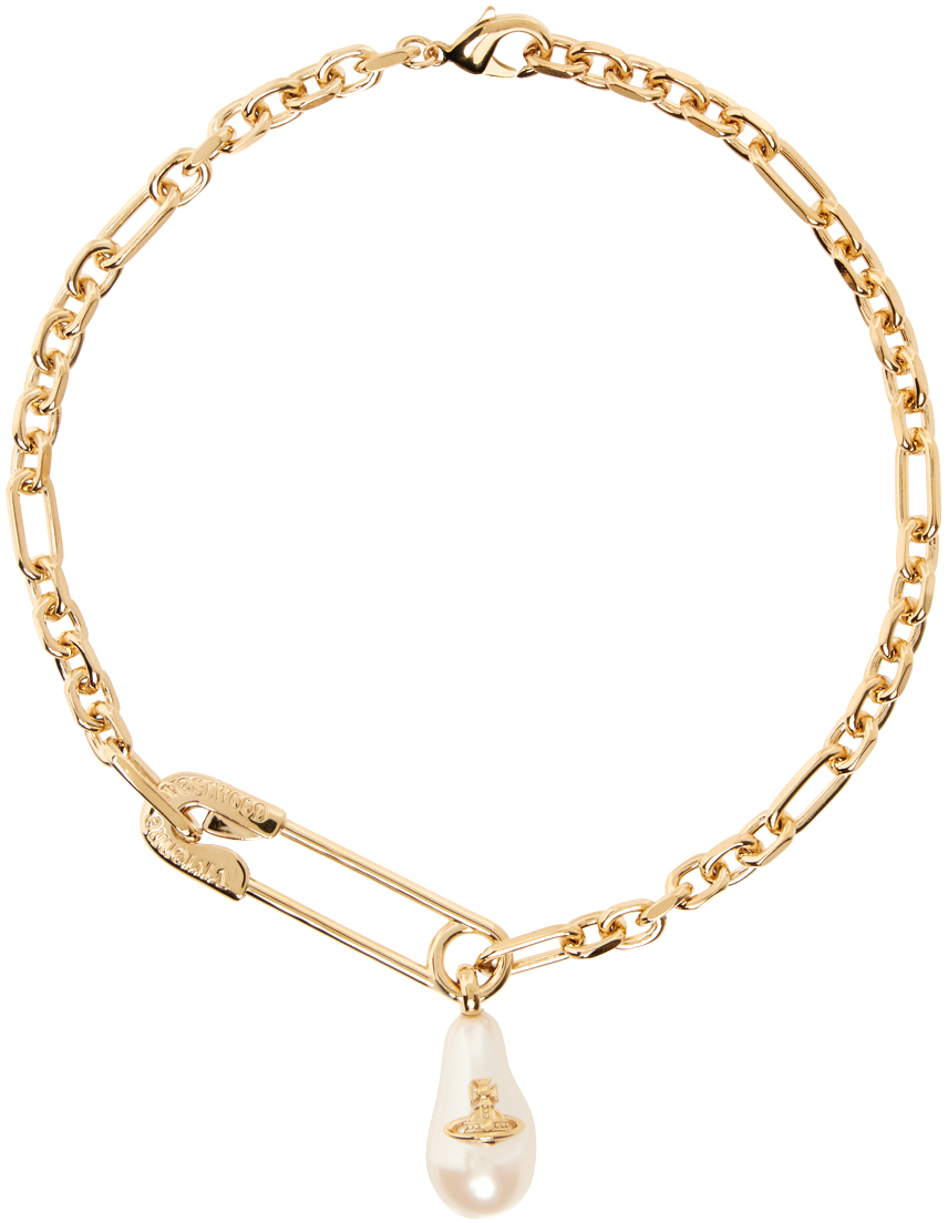 Gold Yael Necklace by Vivienne Westwood on Sale