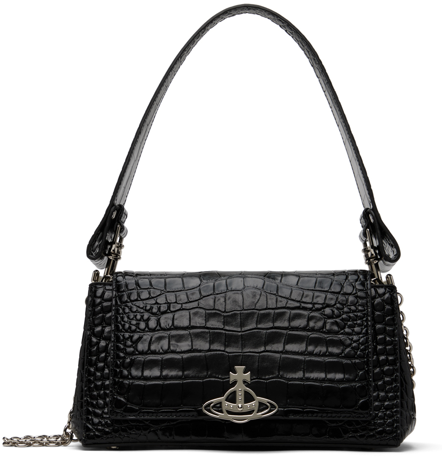 Vivienne Westwood Black Medium Hazel Bag In N401 Black